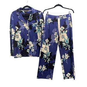 Soma Pajama Set Sixe XS Floral Print Warm Cozy Comfy Breathable Sleepwear